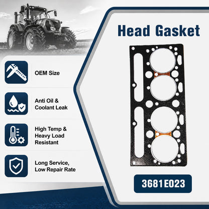 3681E023 Head Gasket | Perkins AD4.203 JE 4-Cylinder Agricultural Diesel Engine