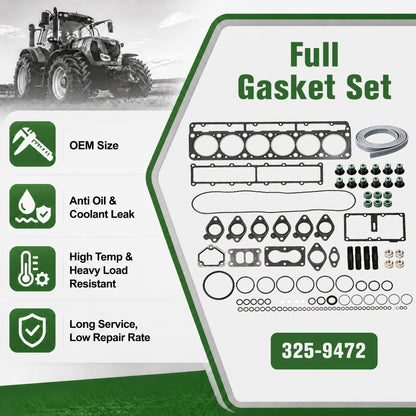 325-9472 Top Overhaul Gasket Set Fits CAT C7 Excavator Motor Grader Wheel Loader