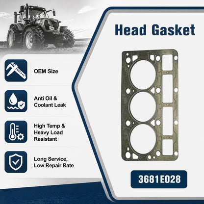 3681E028 Cylinder Head Gasket | Perkins 903-27 D3.152 3.1524 Engine