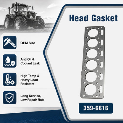 359-6616 Cylinder Head Gasket | CAT C7.1 Engine 320D2 323D2 323D3 Excavator