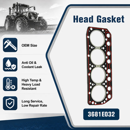 3681E032 Head Gasket Fits CAT 3024C Perkins 704 Series Compact Equipment